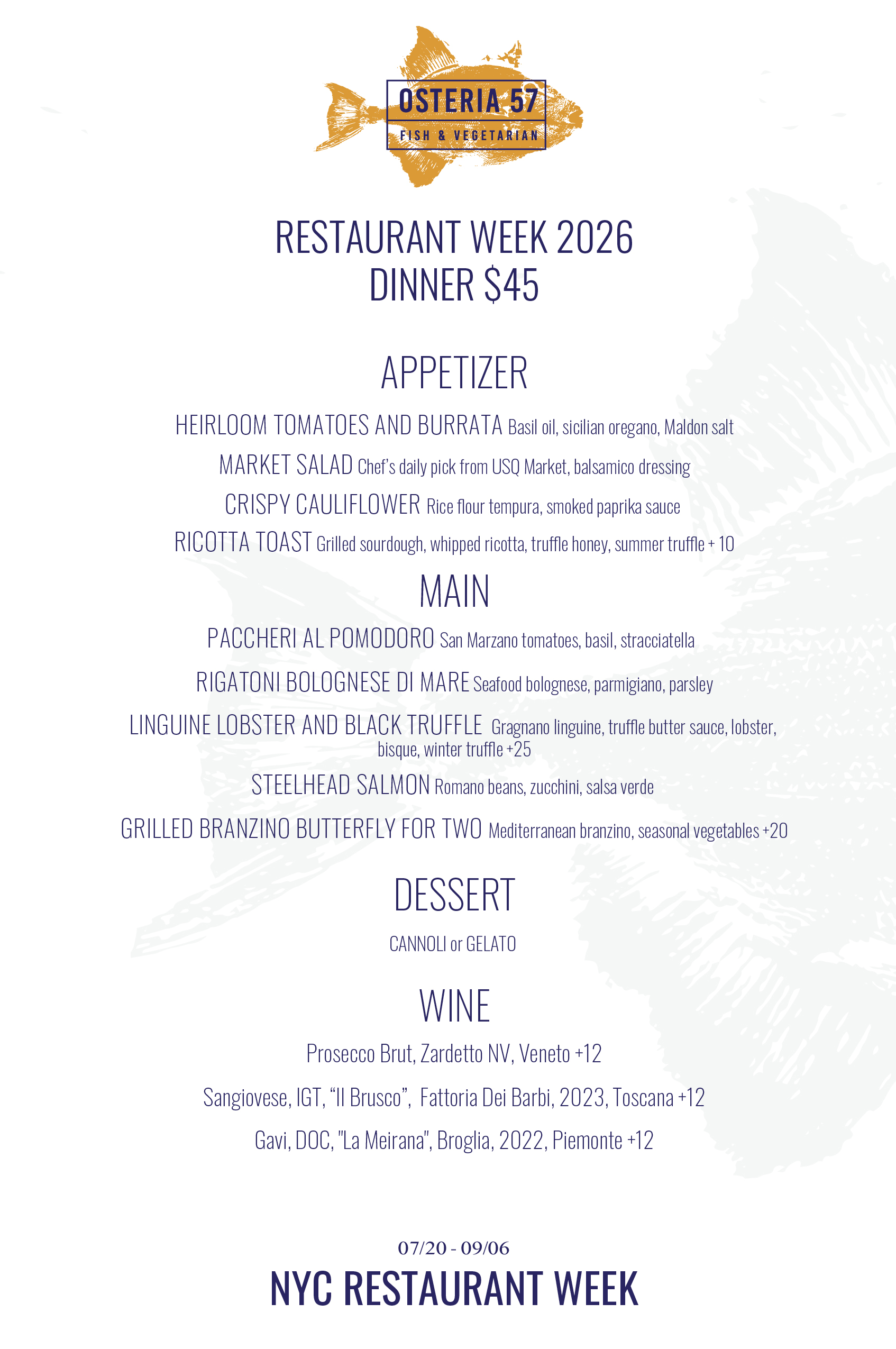 RESTAURANT WEEK